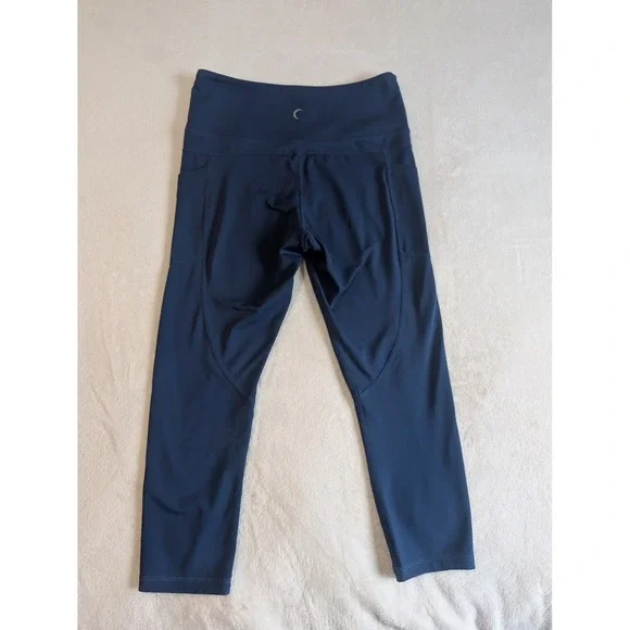 Zyia Active Pocket‎ Capri Leggings High Waisted Athletic Blue Size 8-9 - Picture 3 of 10